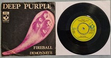Deep purple fireball 1971  Vg/Vg Norway 7" 45 single RARE! comprar usado  Enviando para Brazil
