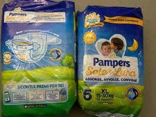 2 x Vintage Pieluchy Pieluchy Pampers Baby Dry WŁOSKA PODESZWA I LUNA Rozmiar 6 na sprzedaż  PL
