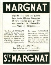 Publicité ancienne margnat d'occasion  France