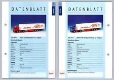 Iveco Gardinenplane / MAN F90 HD #233/234 Sattelzuge - Folha de dados Herpa comprar usado  Enviando para Brazil