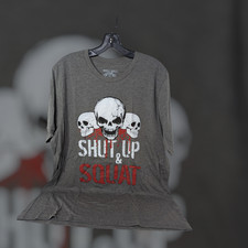 Usado, Camiseta Shut Up & Squat Gym Workout Motivation | NOVA | FRETE GRÁTIS! comprar usado  Enviando para Brazil