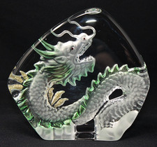 etched glass paperweight for sale  Spokane