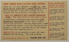 Olson rug company for sale  Amsterdam