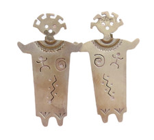 Brincos vintage de prata esterlina 925 NAVAJO ZUNI recorte menino dançante EG13182 comprar usado  Enviando para Brazil