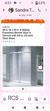 Chrome finish frameless for sale  Stuart