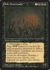 Mtg demonic hordes usato  Bari