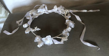 Couronne fleurs blanches d'occasion  Velleron