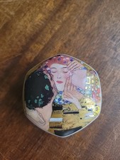 Vintage Goebel Artis Orbis "Gustav Klimt The Kiss" Caixa de Bugigangas Redonda Mbie comprar usado  Enviando para Brazil
