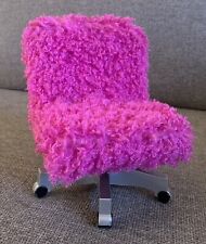 OG/American Girl Hot Pink Shag Chair Base Giratória para Bonecas 18” FRETE GRÁTIS comprar usado  Enviando para Brazil