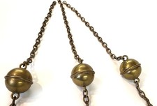 Três lustre de latão corrente bola sinuca mesa de sinuca dossel ferro leve comprar usado  Enviando para Brazil