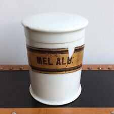 Pot à Onguent Porcelaine Epaisse MEL ALB Pharmacie Officine XIXè Apothecary comprar usado  Enviando para Brazil