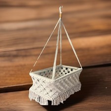 Berço para cama de bebê, padrão de berço suspenso de macramê, berço para recém-nascido comprar usado  Enviando para Brazil