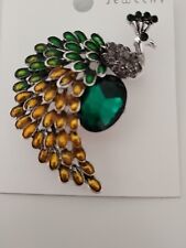 Spilla strass pavone usato  Potenza