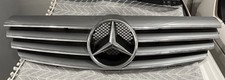Grelha frontal cromada + prata ABS ajuste 2001-2007 Mercedes Benz C-Class W203 comprar usado  Enviando para Brazil