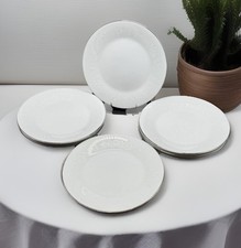 Conjunto de 9 Pratos de Salada Noritake Reina - Acabamento Branco Floral Platina comprar usado  Enviando para Brazil