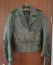 Lederjacke braun fransen gebraucht kaufen  Sottrum
