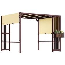 Pergola Pawilon 3x2,5m UV 30+ Stabilna zimowa ochrona przeciwsłoneczna z szyberdachem na sprzedaż  Wysyłka do Poland