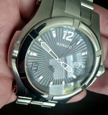 Renato T-Rex Gen 2 LE Swiss ETA 2824 relógio automático cinza prata raro comprar usado  Enviando para Brazil