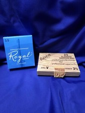 Palhetas de sax soprano Rico Royal e Rico tamanho 3.5, 24 palhetas individuais, usado comprar usado  Enviando para Brazil