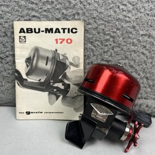 Molinetes de pesca vintage Abu Garcia Abu-Matic 170 Abumatic Suécia vermelho com manual comprar usado  Enviando para Brazil