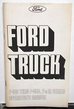 Usado, 1975 Ford Truck F 100 - 250-350 & P&M Series manual de operadores a gasolina e diesel comprar usado  Enviando para Brazil