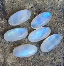 Pedras preciosas soltas calibradas cabochão formato oval grande pedra da lua arco-íris natural comprar usado  Enviando para Brazil