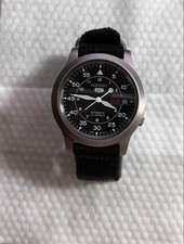 Seiko 5 esportes militar automático pulseira de mostrador preto SNK809K2 caixa de relógio masculino 37mm, usado comprar usado  Enviando para Brazil