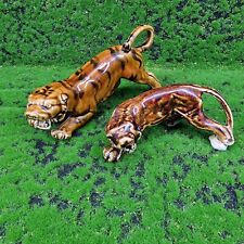 Porcelain crouching tiger for sale  ERITH