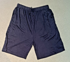 Bermuda masculina bambu tecido puro macio sedoso azul marinho XL XXL 2 bolsos nova, usado comprar usado  Enviando para Brazil