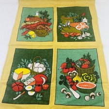 Toalha de chá vintage Dunmoy pura linho irlandês cozinha comida piquenique fundo mostarda comprar usado  Enviando para Brazil