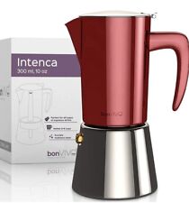 Usado, Máquina de café espresso bonVIVO Intenca Stovetop - Luxuosa máquina de café italiana, vermelha comprar usado  Enviando para Brazil