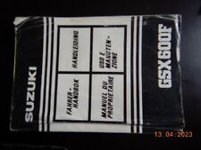 Suzuki gsx600 betriebsanleitun gebraucht kaufen  Hannover