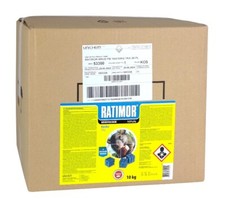 Ratimor / Brodifacoum strong wax cube 10 g for mice and RATS carton 10 kg, używany na sprzedaż Ratimor / Brodifacoum strong wax cube 10 g for mice and RATS carton 10 kg, używany na sprzedaż  PL