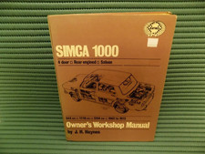 Simca 1000 haynes for sale  WELLINGBOROUGH