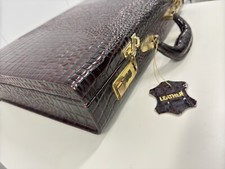 Vintage leather briefcase for sale  San Diego