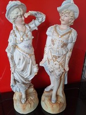 Edwardian bisque figures for sale  TEMPLECOMBE
