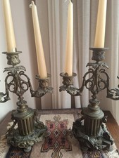 Coppia antichi candelabri usato  Palermo