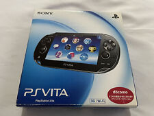 Console Sony PS Vita PCH-1100 3G modelo Wi-Fi preto cristal com caixa região livre comprar usado  Enviando para Brazil