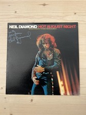Disco de vinil vintage assinado Neil Diamond LP autografado noite quente de agosto comprar usado  Enviando para Brazil