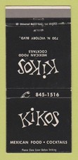Capa Matchbook - Kikos Restaurante Mexicano Burbank CA 30 Strike comprar usado  Enviando para Brazil