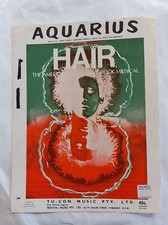 Partituras de música AQUARIUS de Hair Rock musical estampa australiana vintage comprar usado  Enviando para Brazil