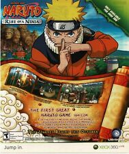 2007 Naruto Rise Of A Ninja videogame impressão vintage anúncio 2 Ubisoft comprar usado  Enviando para Brazil