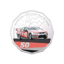 Usado, 2020 Austrália Supercars Ford BF Falcon 2008 50c UNC limitado colorido Lt5 comprar usado  Enviando para Brazil