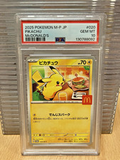 1x PSA 10 McDonald's 2025 Burger Pikachu Pokemon japonês 020 comprar usado 1x PSA 10 McDonald's 2025 Burger Pikachu Pokemon japonês 020 comprar usado  Enviando para Brazil