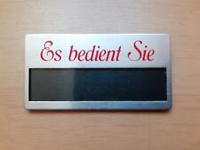 Namensschild bedient ... gebraucht kaufen  Dessau-Roßlau
