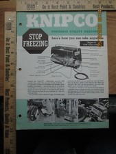 Folheto aquecedor utilitário portátil Knipco 1959 comprar usado  Enviando para Brazil