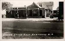 Cartão postal foto real EAST HAMPSTEAD NH Cook's Store East MOBIL POSTO DE GASOLINA RPPC comprar usado  Enviando para Brazil
