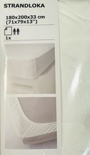 IKEA Loka plażowa prześcieradło z gumką białe 180x200 cm bawełna 204.096.58 nowe oryginalne opakowanie na sprzedaż IKEA Loka plażowa prześcieradło z gumką białe 180x200 cm bawełna 204.096.58 nowe oryginalne opakowanie na sprzedaż  Wysyłka do Poland