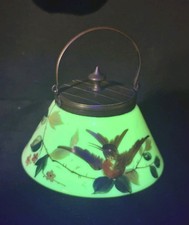 TIGELA DE AÇÚCAR RARA ANTIGA VASELINA OPALA VIDRO AZUL COM TAMPA E ALÇA, PINTADA À MÃO  comprar usado TIGELA DE AÇÚCAR RARA ANTIGA VASELINA OPALA VIDRO AZUL COM TAMPA E ALÇA, PINTADA À MÃO  comprar usado  Enviando para Brazil