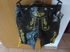 Lederhose plattlerhose schwarz gebraucht kaufen  Drensteinfurt